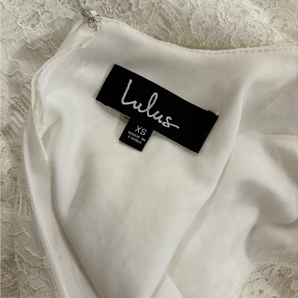 lulus shift lace white dress​​ - Picture 8 of 12